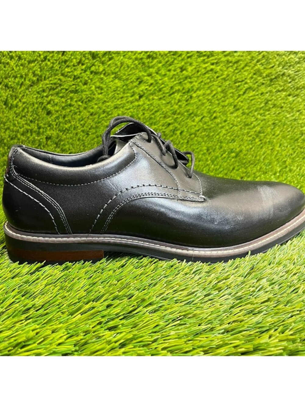 Nunn Bush Westfield Mens Size 10 Black Casual Classic Leather Oxford Dress Shoes